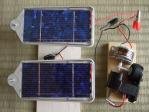 太陽電池で動くブクブク完成。