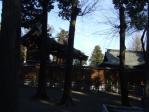 鷲宮神社の裏庭