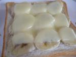 バナナトースト（バター＋バナナ＋とろけるチーズ）