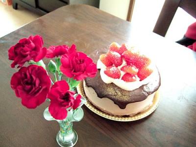 ケーキ＆お花