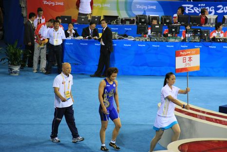 北京オリンピック（北京五輪）レスリング女子63キロ級　伊調馨選手堂々の優勝金メダル1