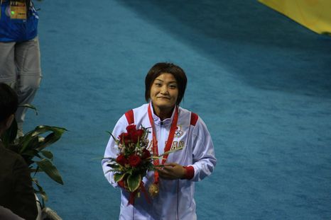 北京オリンピック（北京五輪）レスリング女子63キロ級　伊調馨選手堂々の優勝金メダル12