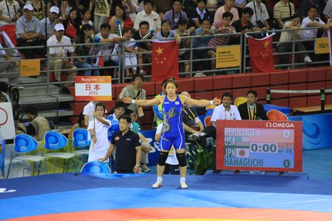 北京オリンピック（北京五輪）女子レスリング72キロ級　浜口京子選手3位　またもや銅メダル1