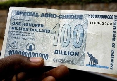 ジンバブエ1000億ドル紙幣