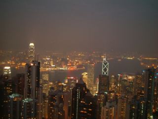 ヴィクトリア・ピークから見た香港夜景