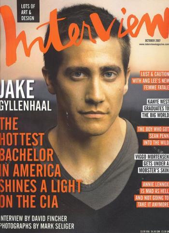 ジェイク・ギレンホール、雑誌 「Interview」 の表紙を飾る