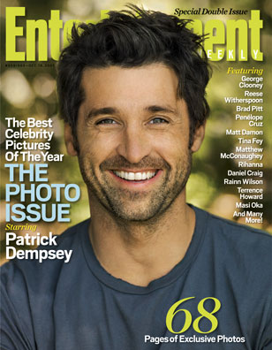 パトリック・デンプシー、雑誌 「Entertainment Weekly」 の表紙を飾る