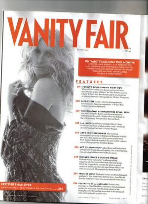 ジュリア・ロバーツ、雑誌 「Vanity Fair」 の表紙を飾る