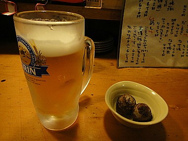 生ビールで乾杯♪