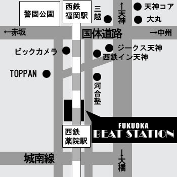 ビートステーションの地図