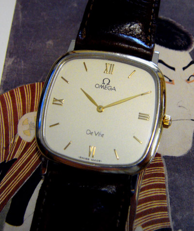 今日はオメガデビル・クオーツ 金張りの四角いケース ２針 | 腕時計 