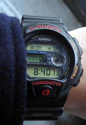 腕時計好きの趣味ブログ 今日はGショックDW6100テンプ