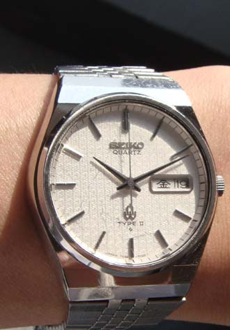 腕時計好きの趣味ブログ 今日はセイコータイプⅡ・1970年代のクオーツ タイプ2