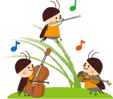 虫の音楽会のイラスト イラストwanpug素材ブログ