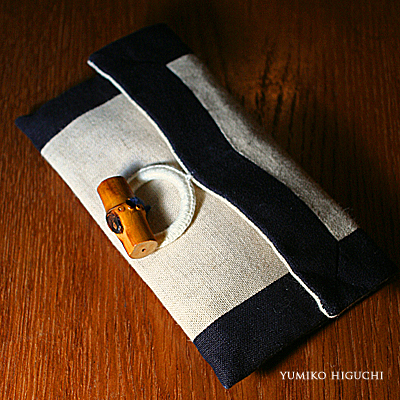Handmade linen pouch