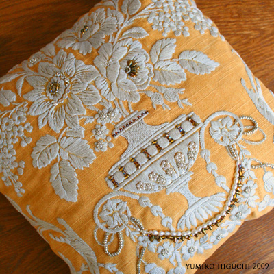embroidered cushion NO.2