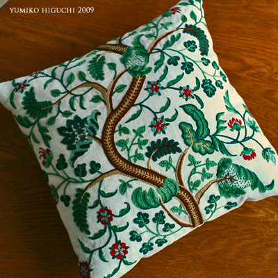 embroidered cushion no5